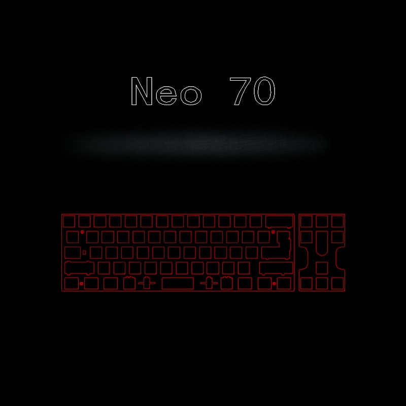 Neo70 Keyboard Positioning Pla - огляд і ціна Crepe Pan Carbon