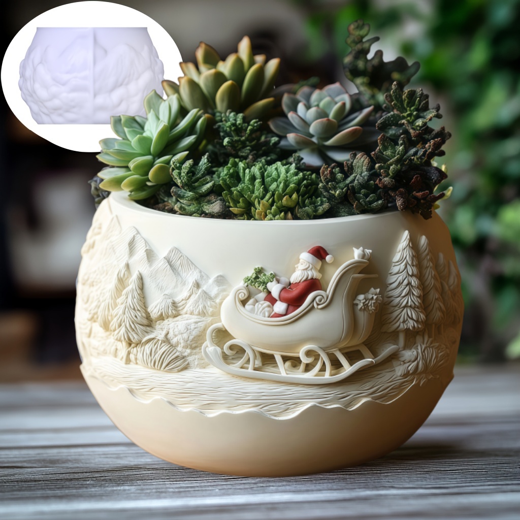 Cedar Sled Santa Claus Relief  - огляд і ціна Potsticker Mold