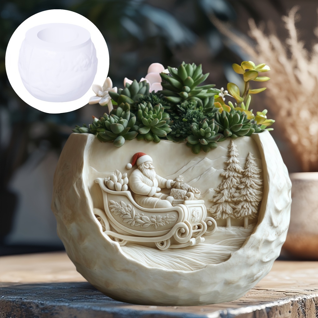 Cedar Sled Santa Claus Relief  - огляд і ціна Potsticker Mold